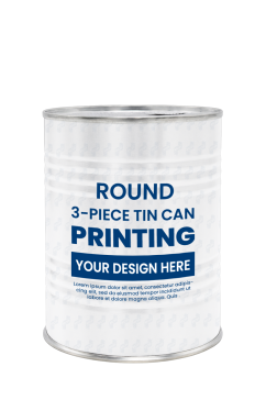 Hộp Thiếc In Đựng Tinh Bột Nghệ 400gr D401 (Φ99x126)